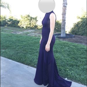Long formal purple dress